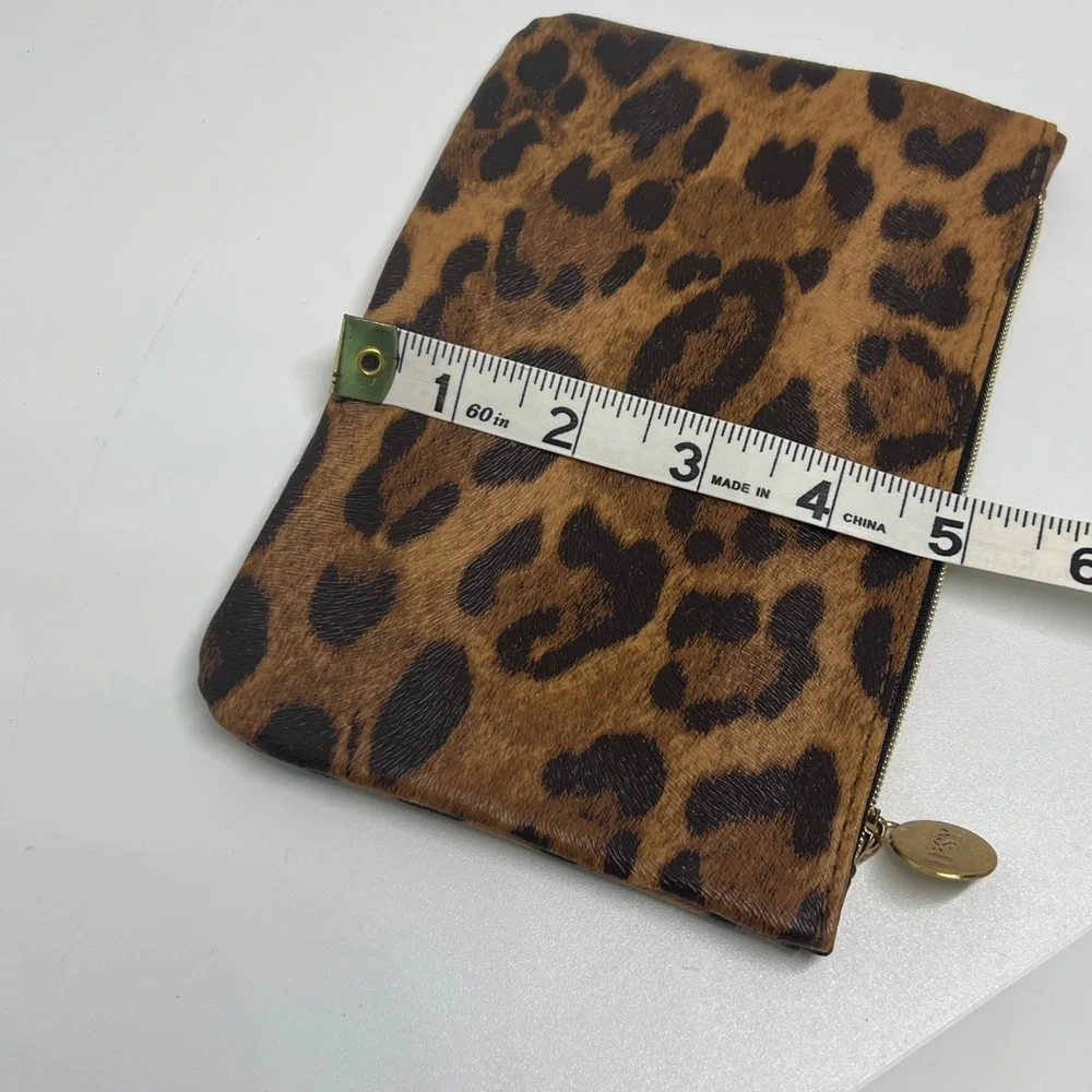 New Leopard Print and Color Block Pink & Orange Ipsy Makeup Bags.